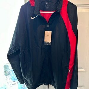 Nike Total 90 Men's Repel Soccer Track Jacket - Black/Gym Red Shirt